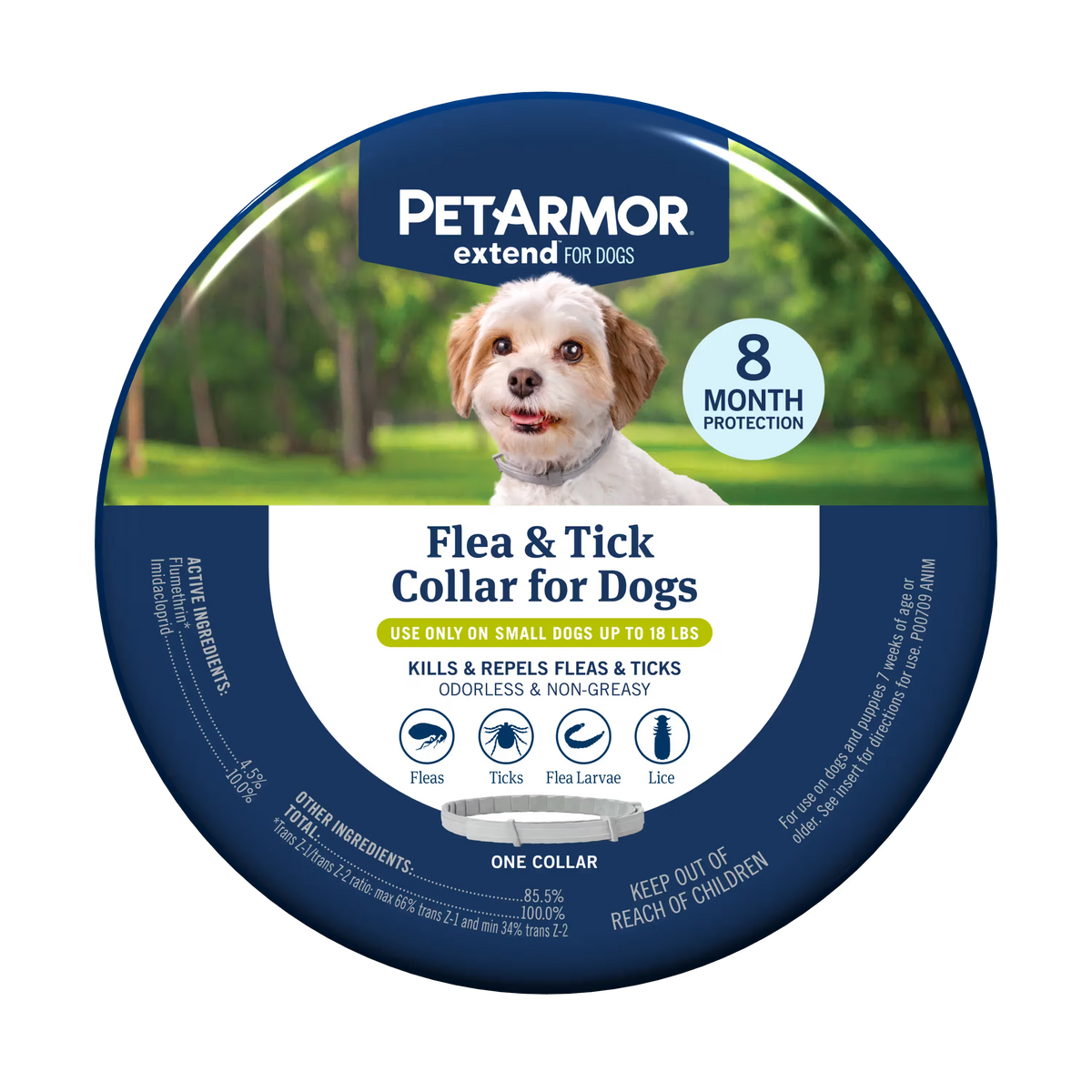 PetArmor® Extend™ Flea & Tick Collar for Small Dogs — Single Collar